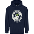Old School Gamer Funny Gaming Childrens Kids Hoodie Navy Blue