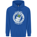 Old School Gamer Funny Gaming Childrens Kids Hoodie Royal Blue