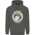 Old School Gamer Funny Gaming Childrens Kids Hoodie Storm Grey