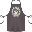 Old School Gamer Funny Gaming Cotton Apron 100% Organic Dark Grey