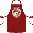 Old School Gamer Funny Gaming Cotton Apron 100% Organic Maroon