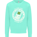 Old School Gamer Funny Gaming Kids Sweatshirt Jumper Peppermint