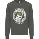 Old School Gamer Funny Gaming Kids Sweatshirt Jumper Storm Grey