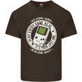 Old School Gamer Funny Gaming Kids T-Shirt Childrens Chocolate