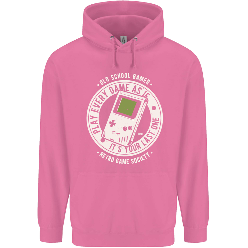 Old School Gamer Funny Gaming Mens 80% Cotton Hoodie Azelea