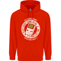 Old School Gamer Funny Gaming Mens 80% Cotton Hoodie Bright Red