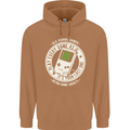 Old School Gamer Funny Gaming Mens 80% Cotton Hoodie Caramel Latte