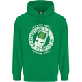 Old School Gamer Funny Gaming Mens 80% Cotton Hoodie Irish Green