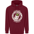 Old School Gamer Funny Gaming Mens 80% Cotton Hoodie Maroon