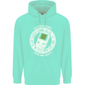 Old School Gamer Funny Gaming Mens 80% Cotton Hoodie Peppermint
