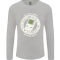 Old School Gamer Funny Gaming Mens Long Sleeve T-Shirt Sports Grey