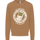 Old School Gamer Funny Gaming Mens Sweatshirt Jumper Caramel Latte