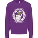 Old School Gamer Funny Gaming Mens Sweatshirt Jumper Purple