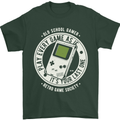 Old School Gamer Funny Gaming Mens T-Shirt Cotton Gildan Forest Green