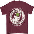 Old School Gamer Funny Gaming Mens T-Shirt Cotton Gildan Maroon