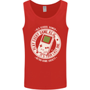 Old School Gamer Funny Gaming Mens Vest Tank Top Red