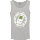 Old School Gamer Funny Gaming Mens Vest Tank Top Sports Grey