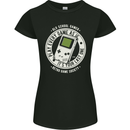Old School Gamer Funny Gaming Womens Petite Cut T-Shirt Black