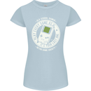 Old School Gamer Funny Gaming Womens Petite Cut T-Shirt Light Blue