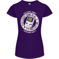 Old School Gamer Funny Gaming Womens Petite Cut T-Shirt Purple