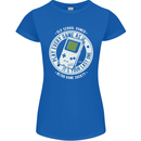 Old School Gamer Funny Gaming Womens Petite Cut T-Shirt Royal Blue