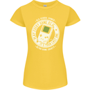 Old School Gamer Funny Gaming Womens Petite Cut T-Shirt Yellow