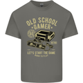 Old School Gamer Gaming Funny Kids T-Shirt Childrens Charcoal