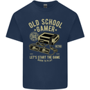 Old School Gamer Gaming Funny Kids T-Shirt Childrens Navy Blue