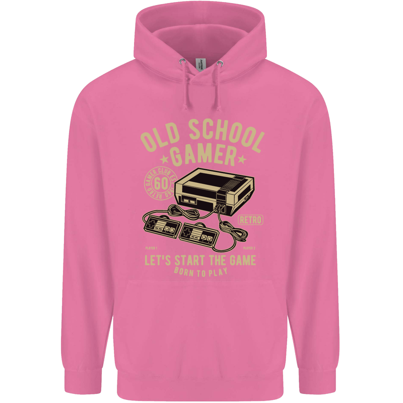 Old School Gamer Gaming Funny Mens 80% Cotton Hoodie Azelea