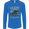 Old School Gamer Gaming Funny Mens Long Sleeve T-Shirt Royal Blue