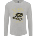 Old School Gamer Gaming Funny Mens Long Sleeve T-Shirt Sports Grey