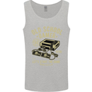 Old School Gamer Gaming Funny Mens Vest Tank Top Sports Grey