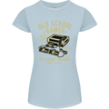 Old School Gamer Gaming Funny Womens Petite Cut T-Shirt Light Blue