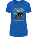 Old School Gamer Gaming Funny Womens Wider Cut T-Shirt Royal Blue