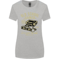 Old School Gamer Gaming Funny Womens Wider Cut T-Shirt Sports Grey