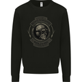 Old School Motorcycle Motorbike Biker Mens Sweatshirt Jumper Black