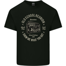 Old School Reunion Ghettoblaster Music DJ Mens Cotton T-Shirt Tee Top Black