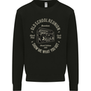 Old School Reunion Ghettoblaster Music DJ Mens Sweatshirt Jumper Black
