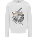 Old School Tape Cassette Music 80's 90's Kids Sweatshirt Jumper White
