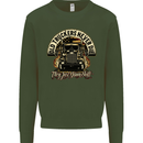 Old Truckers Never Die Lorry Driver Lorries Kids Sweatshirt Jumper Forest Green