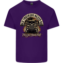 Old Truckers Never Die Lorry Driver Lorries Mens Cotton T-Shirt Tee Top Purple