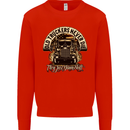 Old Truckers Never Die Lorry Driver Lorries Mens Sweatshirt Jumper Bright Red