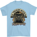Old Truckers Never Die Lorry Driver Lorries Mens T-Shirt Cotton Gildan Light Blue