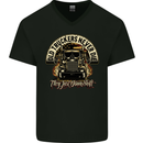 Old Truckers Never Die Lorry Driver Lorries Mens V-Neck Cotton T-Shirt Black