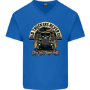 Old Truckers Never Die Lorry Driver Lorries Mens V-Neck Cotton T-Shirt Royal Blue