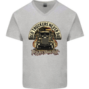 Old Truckers Never Die Lorry Driver Lorries Mens V-Neck Cotton T-Shirt Sports Grey