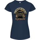 Old Truckers Never Die Lorry Driver Lorries Womens Petite Cut T-Shirt Navy Blue