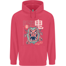 Oni Yokai Japanese Red Demon Childrens Kids Hoodie Heliconia