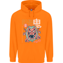 Oni Yokai Japanese Red Demon Childrens Kids Hoodie Orange