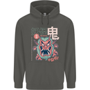 Oni Yokai Japanese Red Demon Childrens Kids Hoodie Storm Grey